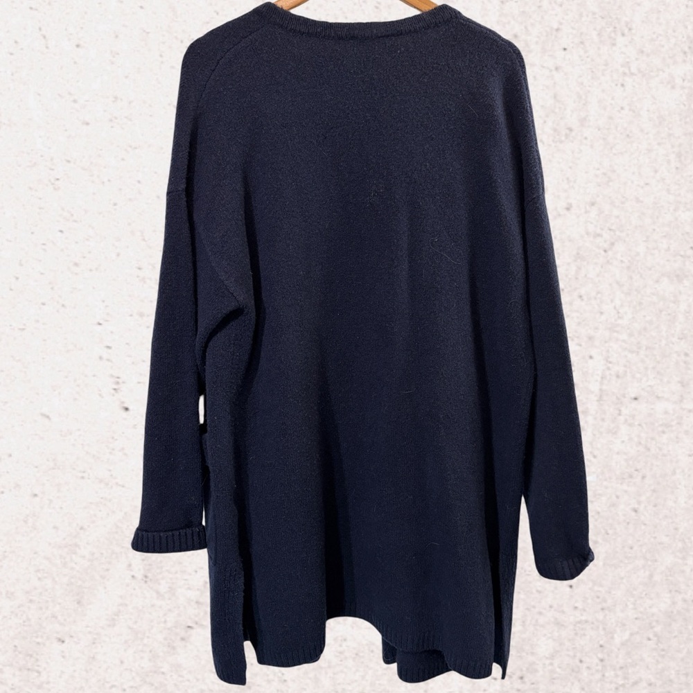 GAP Blue Open-Front Cardigan Sweater - Picture 2 of 4